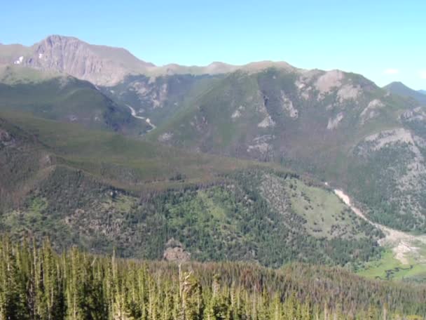 Rocky Mountains Valley — Vídeo de Stock